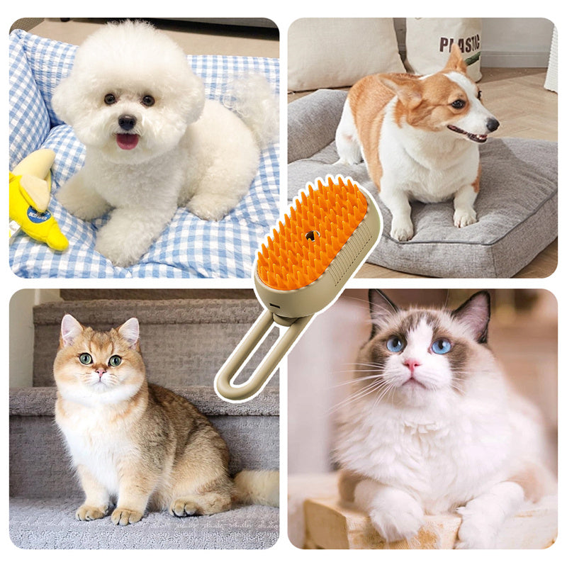 Cat Steam Brush Steamy Dog Brush 3 In 1 Electric Spray Cat Hair Brushes For Massage Pet Grooming Comb Hair Removal Combs Pet Products